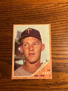 1962 TOPPS BASEBALL CARD #21 JIM KAAT EXMT!!!!!!!!!
