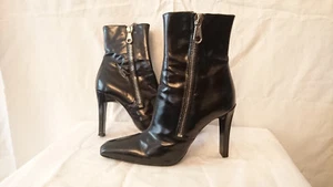 Schwarze Stiefeletten 1995er Jahre --- "FREE-LANCE" --- Gr.36 - Bild 1 von 5