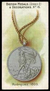 Taddy - 'British Medals & Decorations (S2)' (c1905) - Rodrigues 1809 - Picture 1 of 2
