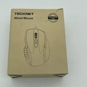 TECKNET mouse Wired USB connection 6Button Model  UM013 Gray - Picture 1 of 4