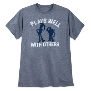 Disney Store Toy Story Pixar Fest Buzz & Woody T-Shirt f Men Size S New - Picture 1 of 2