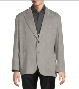 $3,995 NWT Kiton Sartorio Napoli 2-Button Gray 100% Cashmere Sport Coat - Picture 1 of 6