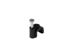 Steren Single RG59 Cable Mounting Clip Black - 100 Per bag - Picture 1 of 1