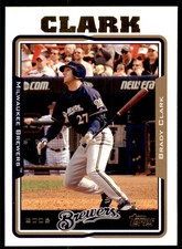 2005 TOPPS BRADY CLARK MILWAUKEE BREWERS #384