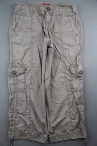 Mujer 2010 Merona Cargo Capri con cordón pierna caqui ajuste 1 talla 2 (27x20) - Imagen 1 de 6