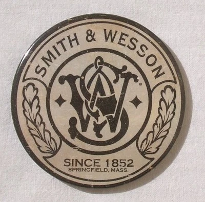 Smith & Wesson Vintage Logo neu und original USA XL Magnet Schild - Bild 1 von 2