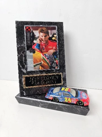 #24 JEFF GORDON Nascar Display Plaque Upper Deck Card Car Model Dupont Memorabil Cover