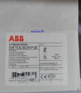 1 pieza nuevo ABB OVR T2 3L 40-275 P QS 2CTB803873R2400 protector contra sobretensiones - Imagen 1 de 8