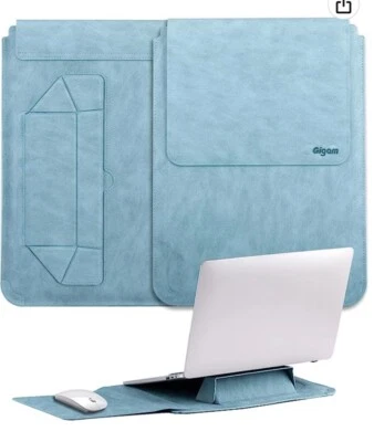 Funda con soporte para portátil y alfombrilla de ratón para MacBook Air, Pro 13 y 13,3 0 cuero Foto 1 de 4