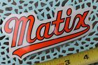 MATIX Skateboard Clothing Clear Orange Classic BP2 Vintage Skateboarding STICKER