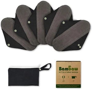 Waschbare Slipeinlagen Mit Diskreter Damenbinden Tasche | Mittelstarkes Set | Ze - Bild 1 von 12