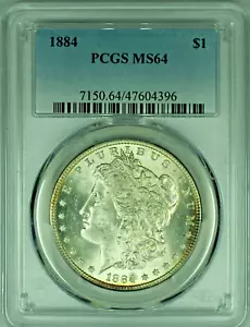 1884 Morgan Silberdollar PCGS MS 64 47 - Bild 1 von 2