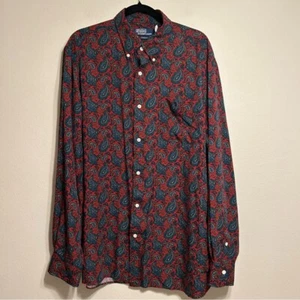 Camisa Polo Ralph Lauren Calce Clásico Paisley Manga Larga Talla XL - Imagen 1 de 8