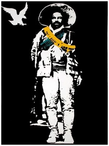 1843 Mexican soldier and white bird painting vintage Poster.Decorative Art. - Picture 1 of 1