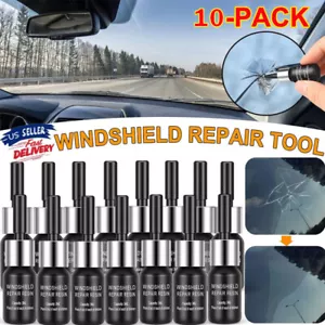 10Pack Auto Glass Nano Repair Fluid Car Windshield Resin Crack Tool Kits US Fast - Picture 1 of 19