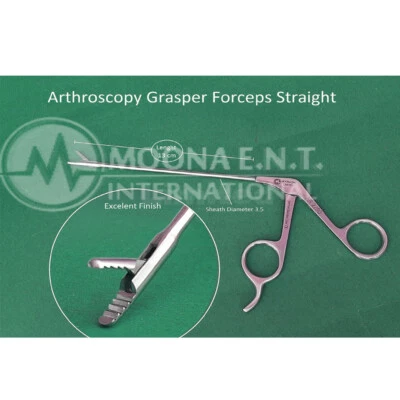 M.E.I Arthroscopy Grasping Forcep Straight, Working Length 13cm German Quality