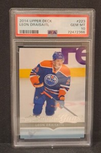 2014 Upper Deck Young Guns #223 LEON DRAISAITL Edmonton Oilers PSA 10 Gem Mint