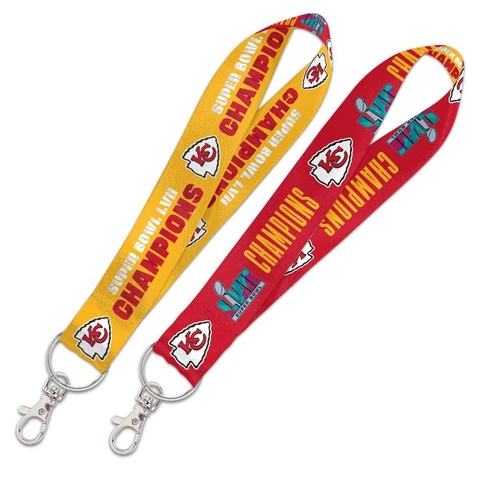 WinCraft SBLVII Champion Keychain Kansas City Chiefs Superbowl Lanyard logo Cover