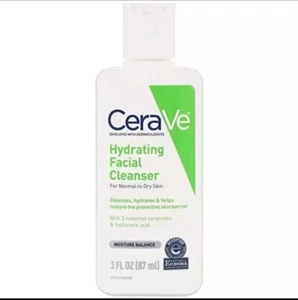 Lot Of 3 CeraVe Hydrating Facial Cleanser Normal to Dry 1 oz Travel/Sample Size - Picture 1 of 1