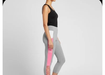 Victoria's Secret Capri Length Leggings Women's Size Large LOVE Down Each Leg - Image 1 of 4