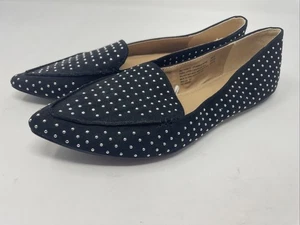 Time And Tru Black Studded Flats Pointed Toe Comfort Size 11 Office Ballet Flat - Bild 1 von 9