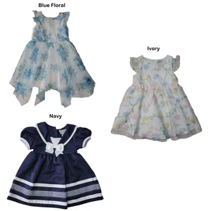 Rare Editions Baby/Toddler Occasion Lined Lightweight Dress - Picture 1 of 7