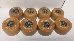 Vintage Cottrell Silentred Skate Wheels Set Of 8 - Picture 1 of 3