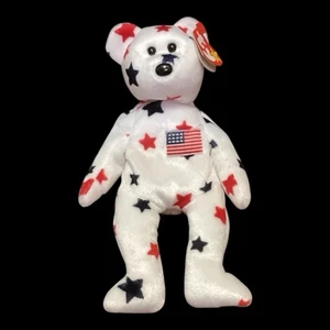 FOURTH OF JULY 4TH GLORY TY BEANIE BABY RED WHITE AND BLUE STAR 1997 - Bild 1 von 3