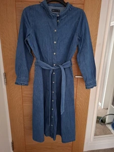 Ladies M&S Denim Dress Size 14R - Picture 1 of 7