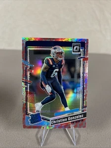 Donruss Optic Christian Gonzalez 100 Emoji Rookie RC SSP PATRIOTS 2023 - Imagen 1 de 12