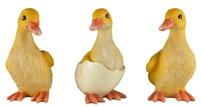 Juego de tres decoraciones de jardín de patio de estatua de patos, adorno de patitos animal... Foto 1 de 4