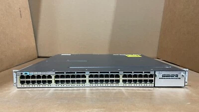 Cisco WS-C3750X-48PF-S 48 Port PoE Gigabit Switch w/1100WAC Power — 第 1/3 张图片