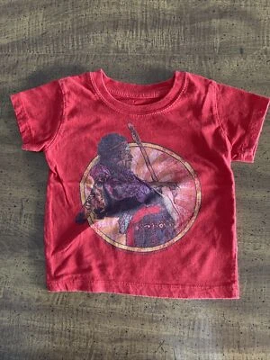 Vintage Jimi Hendrix T Shirt Red 1985 Freeze Rock Icons - Image 1 of 4