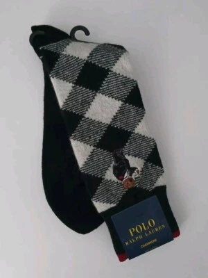 NUEVO x1 Polo Ralph Lauren Cashmere Signature Teddy Bear Calcetín Talla 10-13 Zapato Talla 6-12,5 Foto 1 de 4