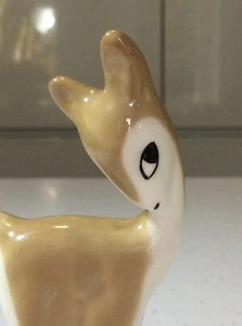 Vintage 50s Midwinter Stylised DEER FAWN DOE Mid Century Figurine Porcelain - Picture 1 of 12