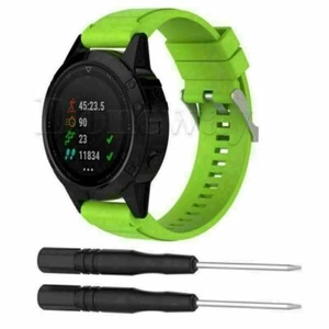 Silicone Watch Band Strap Sports Kit For Garmin Fenix 3/3 HR /Sapphire &Quatix 3 - Picture 1 of 22