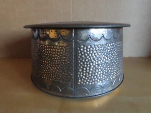 leere Blechdose rund Relief Kaisers Kaffeegeschäft kupferfarben ca.9 cm H - Bild 1 von 11