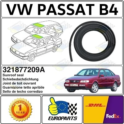 Volkswagen Passat B4 93-1997 Sunroof Sliding Roof Seal Weatherstrip 321877209A - Image 1 of 4
