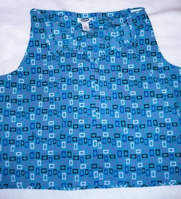 Vintage Old Navy Blue Geometric Tank Top Size Large Good Condition Nice - Image 1 of 4