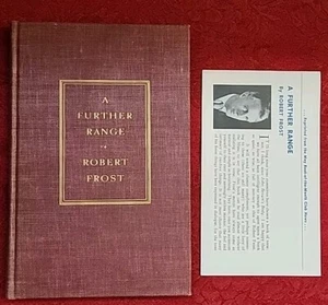 Ein weiteres Sortiment von Robert Frost 1936 1. Auflage HC & Vintage Buchbesprechung Broschüre - Bild 1 von 14