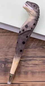 Reptile Wooden Pen Hand Carved Wood Ballpoint Hand Made Handcrafted V24 - Picture 1 of 1