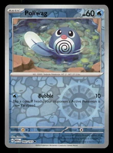 Poliwag SV: Scarlet and Violet 151 #060/165 Reverse Holo Common Pokemon NM - Picture 1 of 2