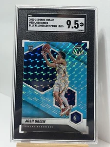 2020-21 Panini Mosaic /15 SSP RC Josh Green SGC 9.5 Blue Fluorescent #230 - Picture 1 of 2