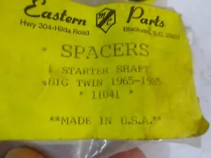 Vintage Harley BIG TWIN 65-85 CHOICE of Rpl 11041 4-Pack Starter SHAFT SPACER - Picture 1 of 8