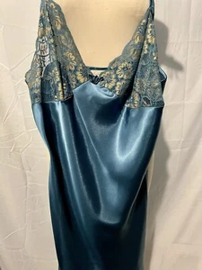 De Colección Inner Most SEARS SEDOSO Camisón Verde azulado Encaje Lencería FLORAL NUEVO - Imagen 1 de 13