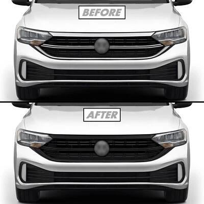 Vinil blackout cromado para acabamento de grade Volkswagen Jetta 2022-25 - Imagem 1 de 4