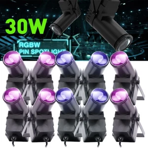 10PCS 30W RGBW LED Stage Lighting Beam DMX Show Party Disco DJ Pinspot Light US - Picture 1 of 17