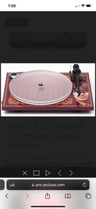 Pro-Ject Essential III George Harrison Limited Edition + Ortofon OM10 + Cover - Picture 1 of 9