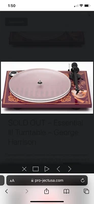 Pro-Ject Essential III George Harrison Limited Edition + Ortofon OM10 + Cover - Image 1 of 4