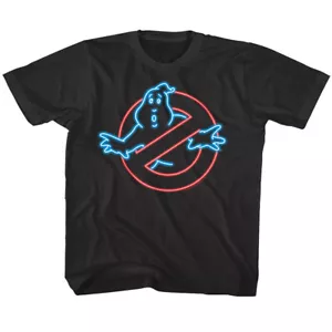 Ghostbusters Neon No Ghost Symbol Icon Kids T Shirt Toddler Baby Boy Girl Youth - Picture 1 of 4